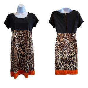Like new! Tiana B leopard dress 8